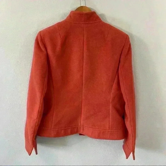 Jones New York stretch orange jacket with pockets - Picture 4 of 4